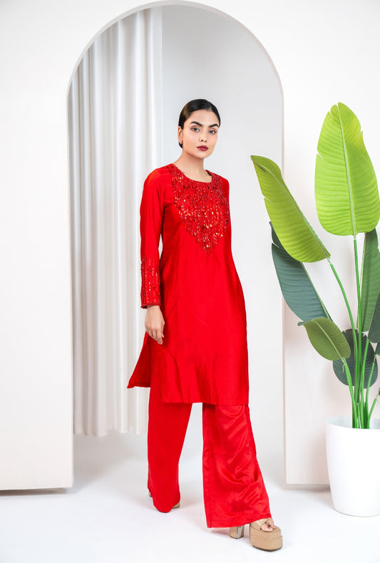 Crimson Love Suit Set