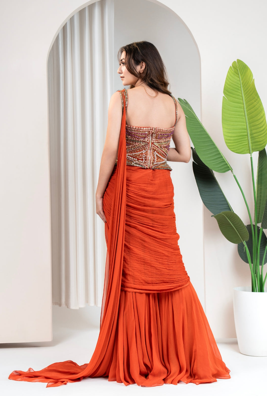 Sunset Beads Corset Skirt Set